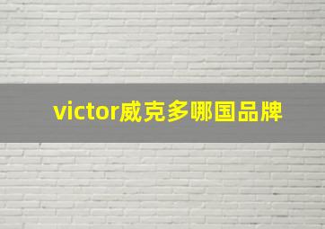 victor威克多哪国品牌