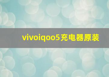 vivoiqoo5充电器原装