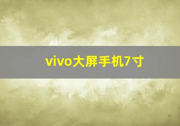 vivo大屏手机7寸