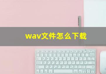 wav文件怎么下载