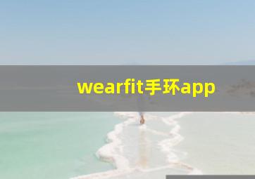 wearfit手环app