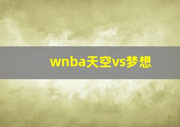 wnba天空vs梦想