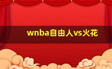 wnba自由人vs火花