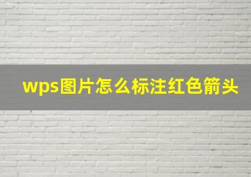 wps图片怎么标注红色箭头