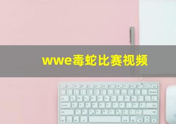 wwe毒蛇比赛视频