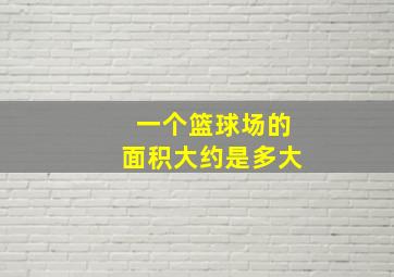 一个篮球场的面积大约是多大