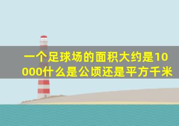 一个足球场的面积大约是10000什么是公顷还是平方千米