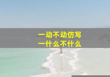 一动不动仿写一什么不什么