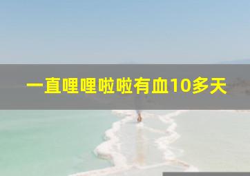 一直哩哩啦啦有血10多天