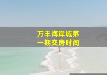 万丰海岸城第一期交房时间