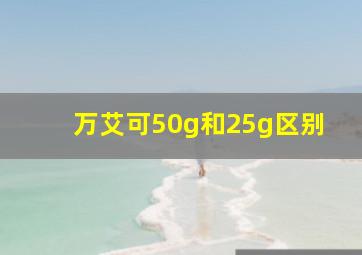 万艾可50g和25g区别