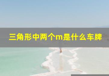 三角形中两个m是什么车牌