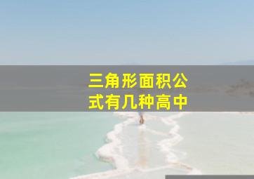 三角形面积公式有几种高中