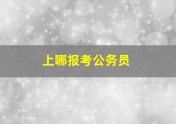 上哪报考公务员