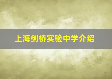 上海剑桥实验中学介绍