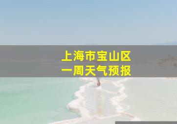 上海市宝山区一周天气预报