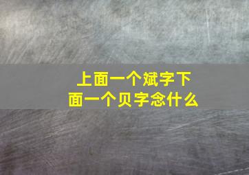 上面一个斌字下面一个贝字念什么