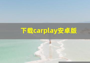 下载carplay安卓版