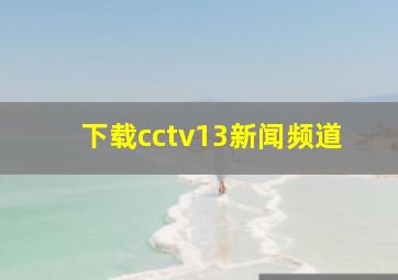 下载cctv13新闻频道