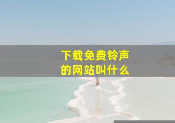 下载免费铃声的网站叫什么