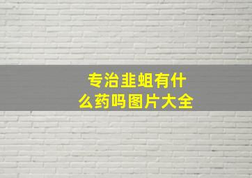 专治韭蛆有什么药吗图片大全