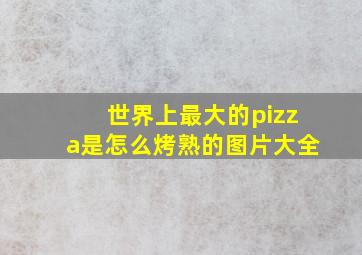 世界上最大的pizza是怎么烤熟的图片大全