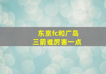 东京fc和广岛三箭谁厉害一点