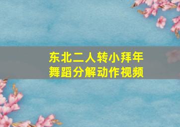 东北二人转小拜年舞蹈分解动作视频