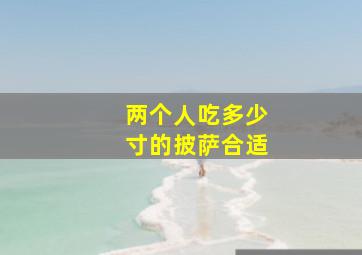 两个人吃多少寸的披萨合适