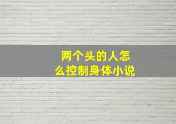 两个头的人怎么控制身体小说