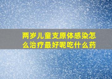 两岁儿童支原体感染怎么治疗最好呢吃什么药