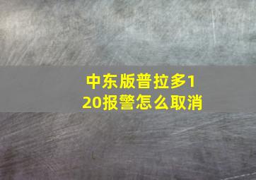 中东版普拉多120报警怎么取消