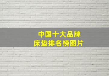 中国十大品牌床垫排名榜图片