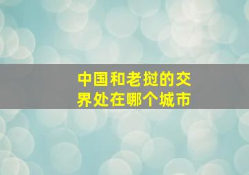 中国和老挝的交界处在哪个城市