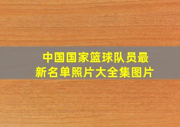 中国国家篮球队员最新名单照片大全集图片