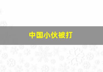 中国小伙被打