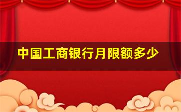 中国工商银行月限额多少