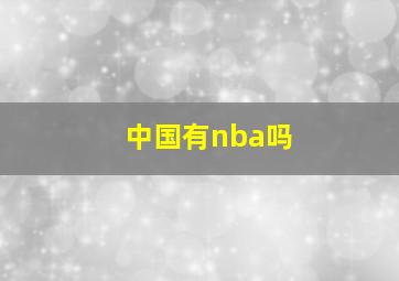 中国有nba吗