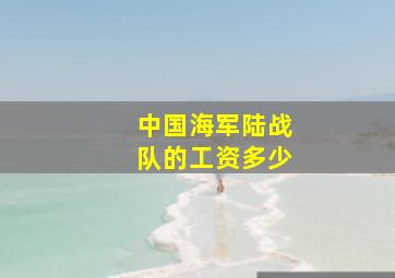 中国海军陆战队的工资多少