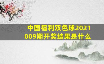 中国福利双色球2021009期开奖结果是什么