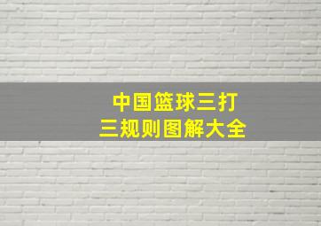 中国篮球三打三规则图解大全