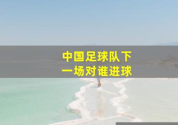 中国足球队下一场对谁进球