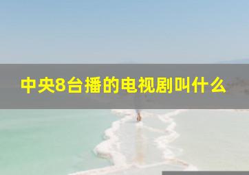 中央8台播的电视剧叫什么