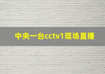 中央一台cctv1现场直播