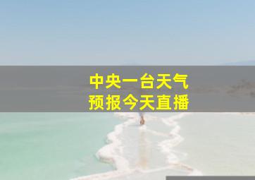 中央一台天气预报今天直播