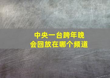 中央一台跨年晚会回放在哪个频道