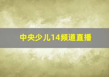 中央少儿14频道直播