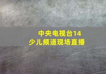 中央电视台14少儿频道现场直播