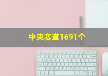 中央赛道1691个