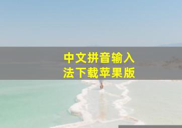 中文拼音输入法下载苹果版